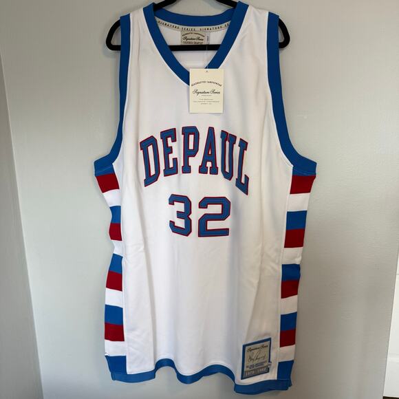 Terry Cummings DePaul Jersey #32 NWT Size 60 3XL Blue Demons Throwback NWT New - Picture 1 of 9